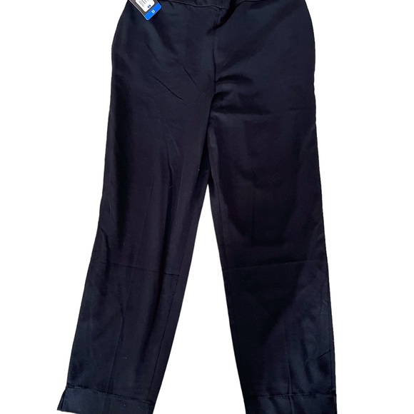 Banana Republic Black Tapered Leg Ankle Pants size 10 New With Tags. - Picture 2 of 5